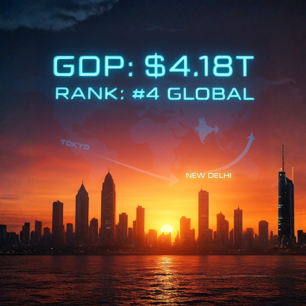 The Great Leap: India Overtakes Japan as World’s Fourth-Largest Economy in Historic Global Shift