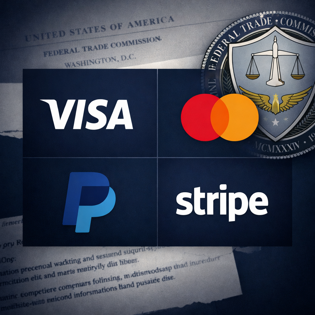 FTC Issues Formal Warning to Visa, Mastercard, PayPal, and Stripe Over Debanking Practices, Threatening Enforcement Action
