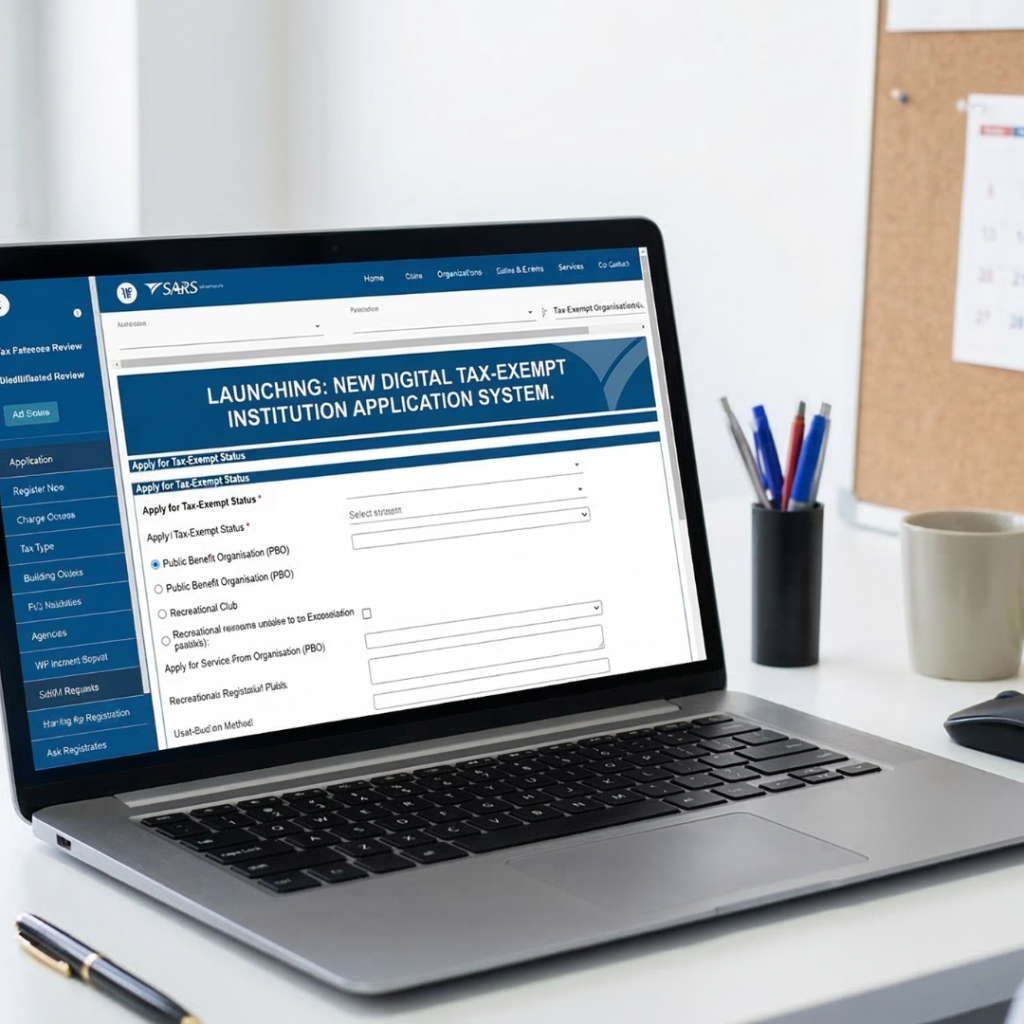 SARS Launches New Online System for Income Tax-Exempt Institution Applications Across South Africa