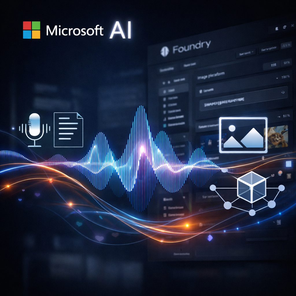 Microsoft Deploys Three Proprietary AI Models on Foundry, Targeting Speech, Voice, and Image Generation at Enterprise Scale