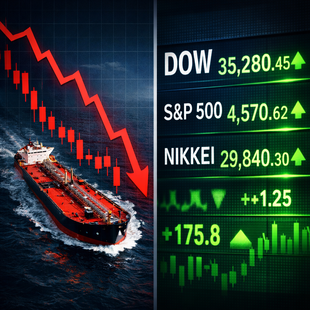 Oil Plunges 16%, Dow Surges 1,325 Points as U.S. – Iran Ceasefire Reopens Strait of Hormuz