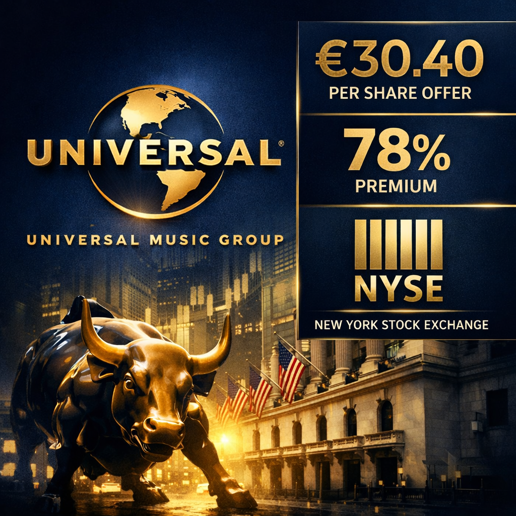 Bill Ackman Tables $64 Billion Bid to Take Universal Music Group to New York