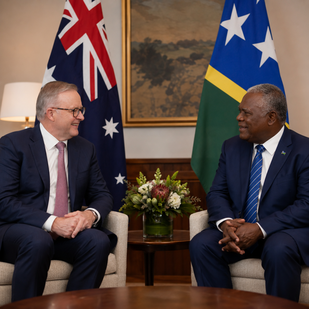 Australia and Solomon Islands Launch Strategic Treaty Talks as Honiara Reviews China Security Pact