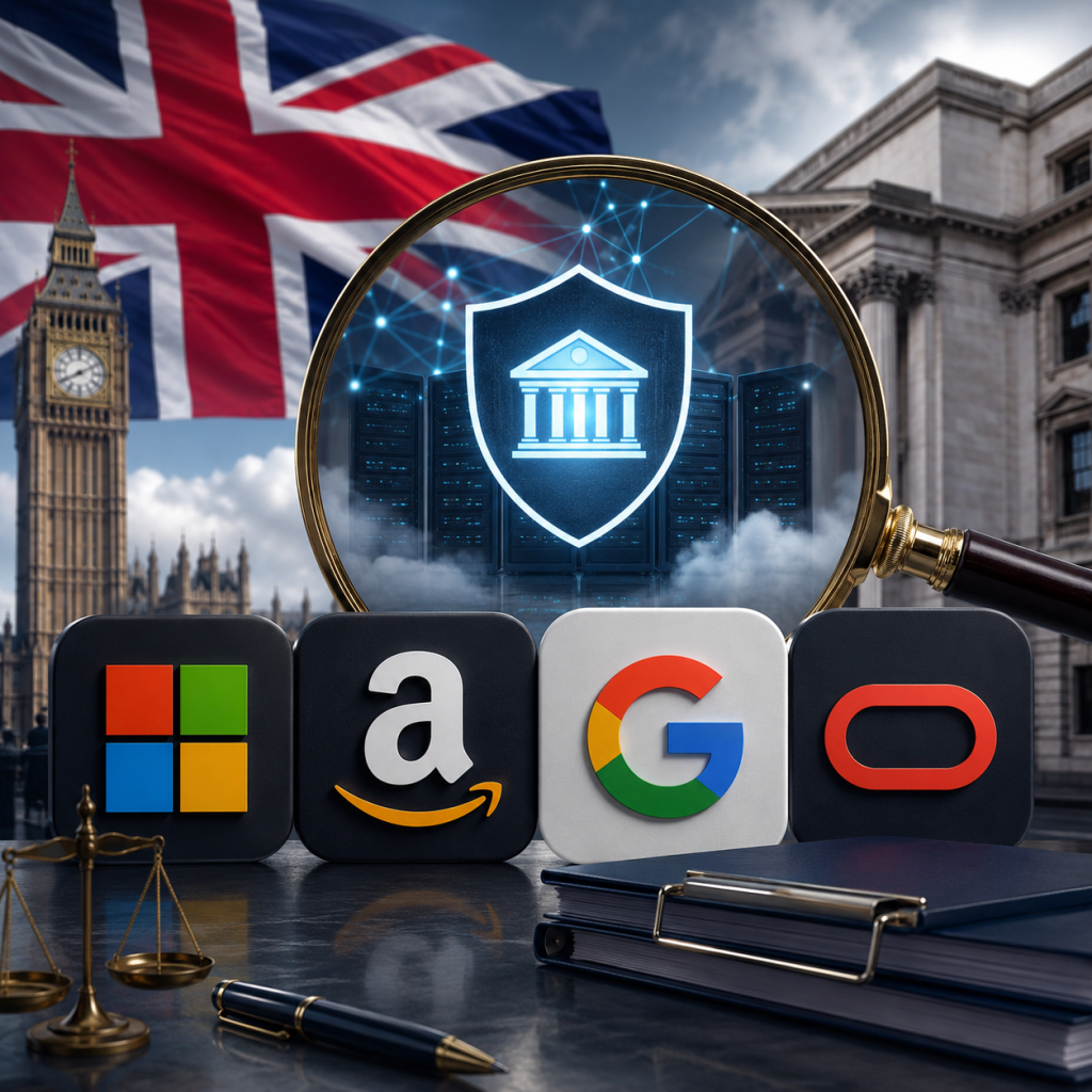 UK Designates Microsoft, Amazon, Google and Oracle as Critical Financial Infrastructure Providers